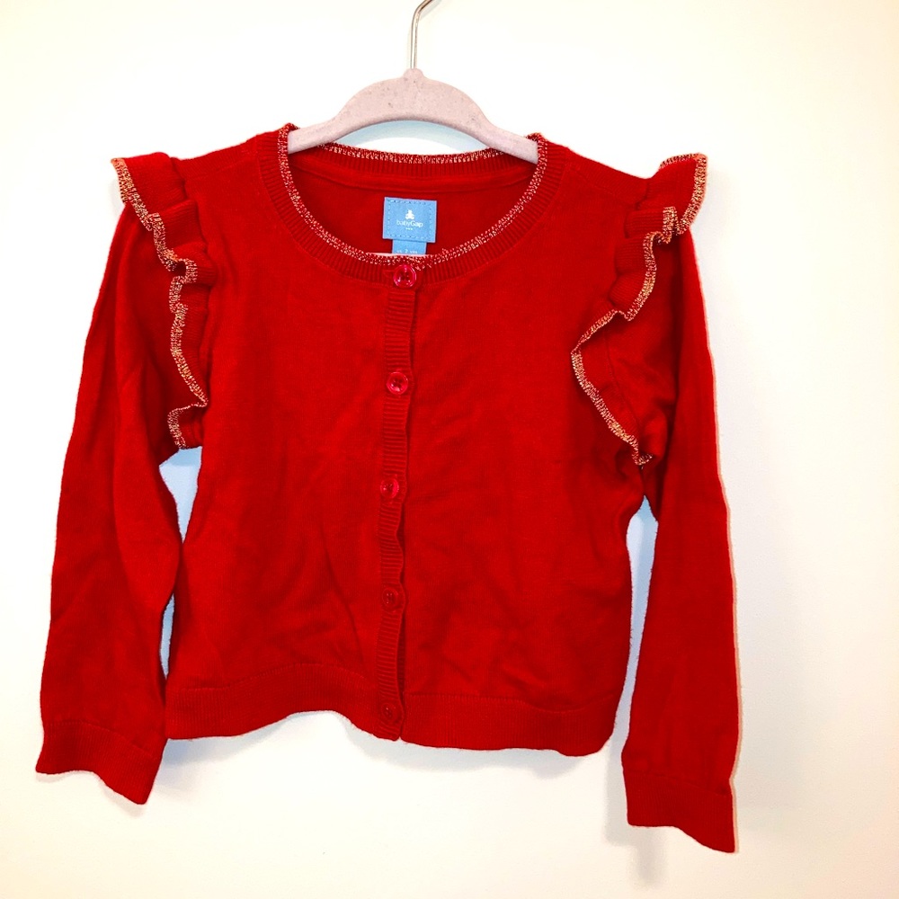 Baby Gap Red cardigan Sweater Valentine